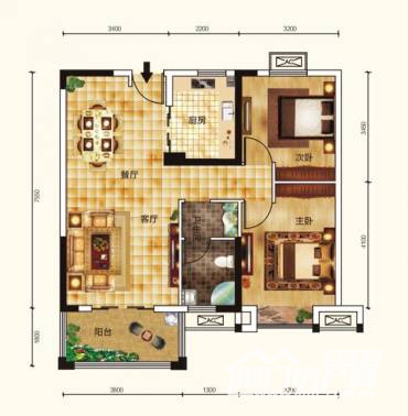 中国铁建公园3326户型