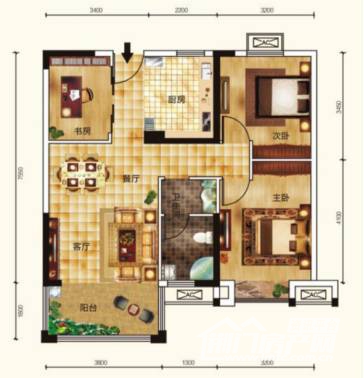 中国铁建公园3326户型