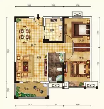 中国铁建公园3326户型