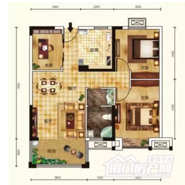 中国铁建公园3326户型