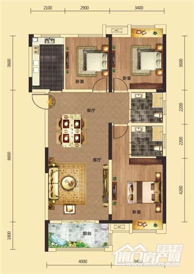 中国铁建·公园3326户型.jpg